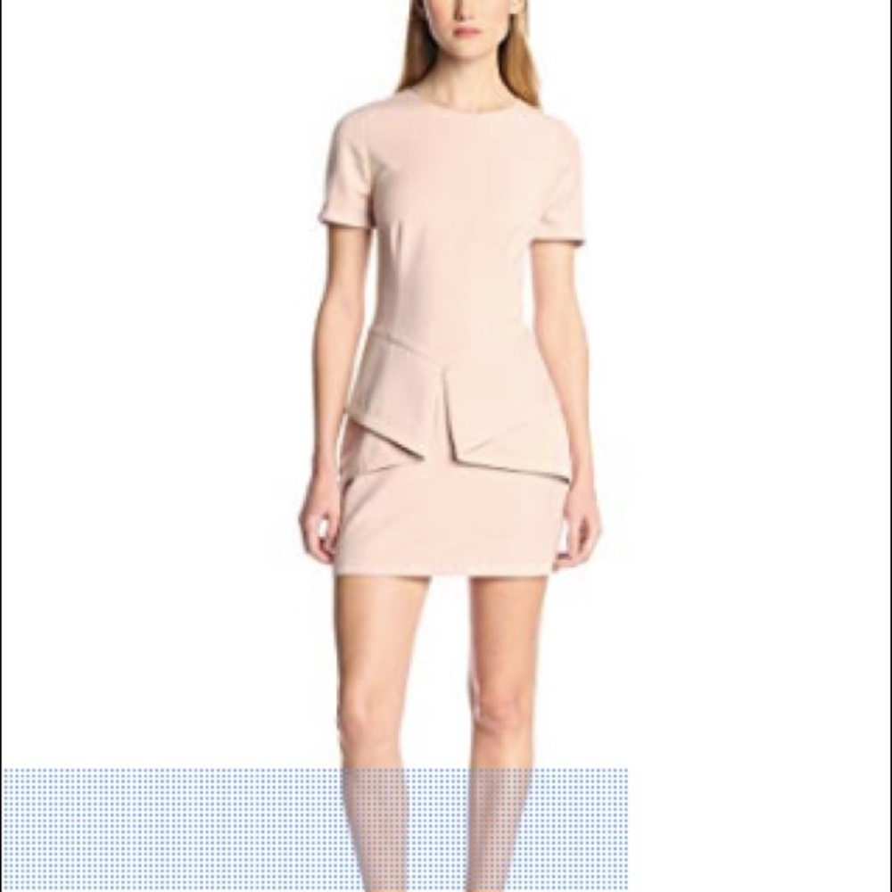 BCBGMAXARIA Women’s Madalyn Draped Peplum Dress